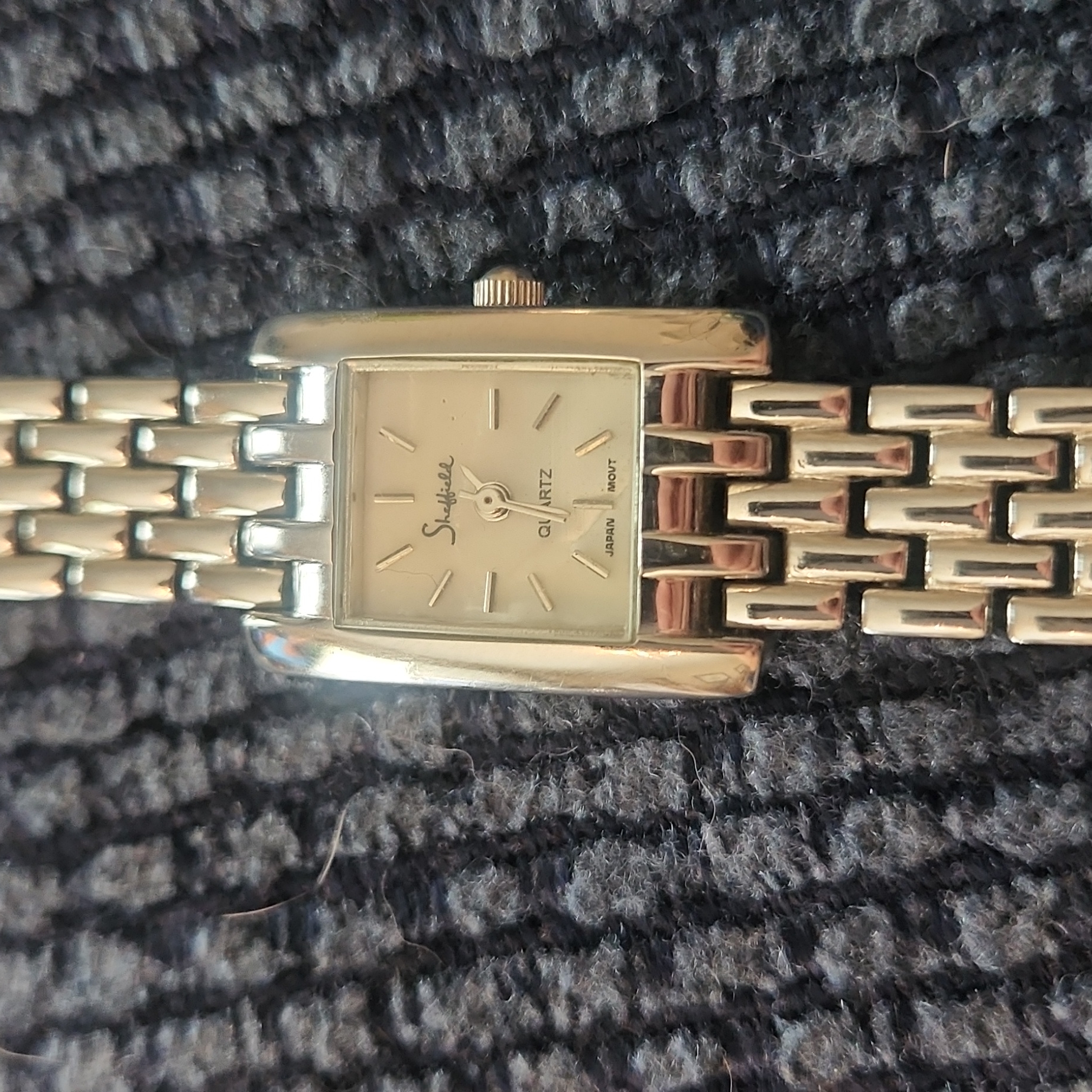 Sheffield Ladies Watch Silver With Mother Of Pearl Face